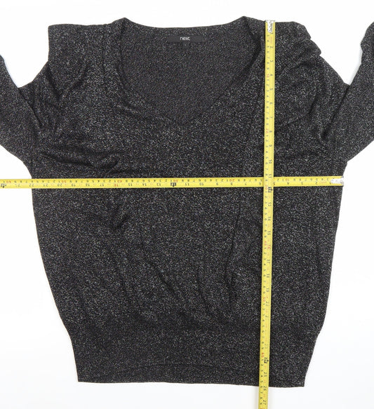 Womens UK Size L NEXT Black Pullover Jumper