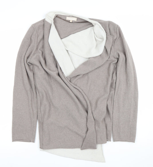 Womens UK Size L Benetton Beige Cardigan Jumper