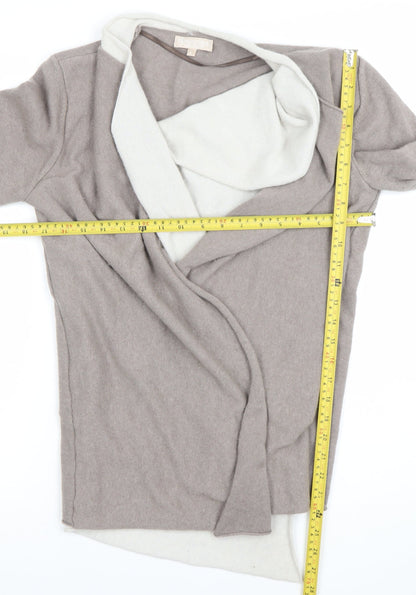 Womens UK Size L Benetton Beige Cardigan Jumper