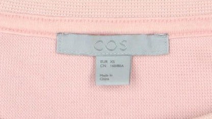 Womens UK Size XS COS Pink Tunic Blouse