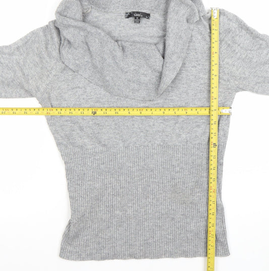Womens UK Size M SIONI Grey Pullover Jumper