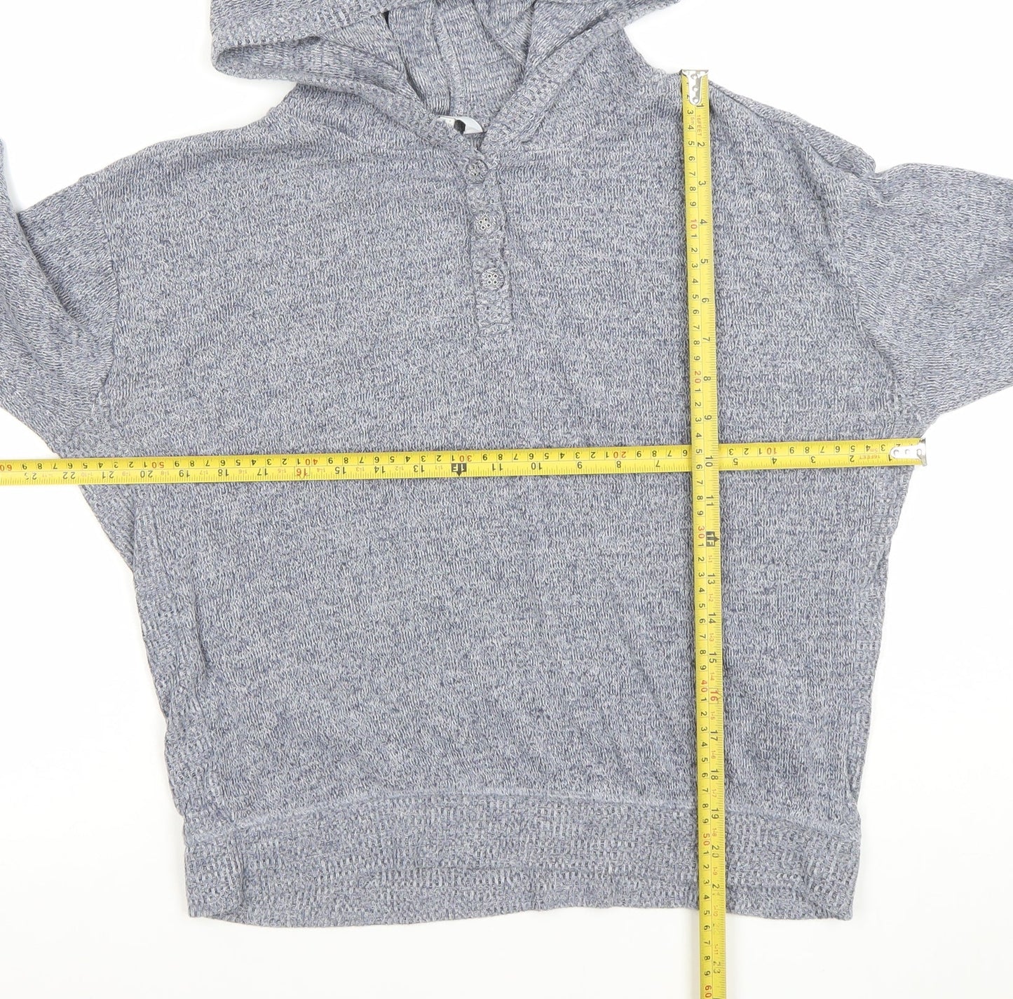 Womens UK Size L FatFace Grey Henley Jumper