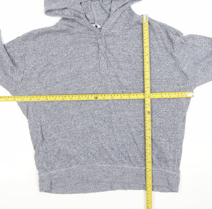 Womens UK Size L FatFace Grey Henley Jumper