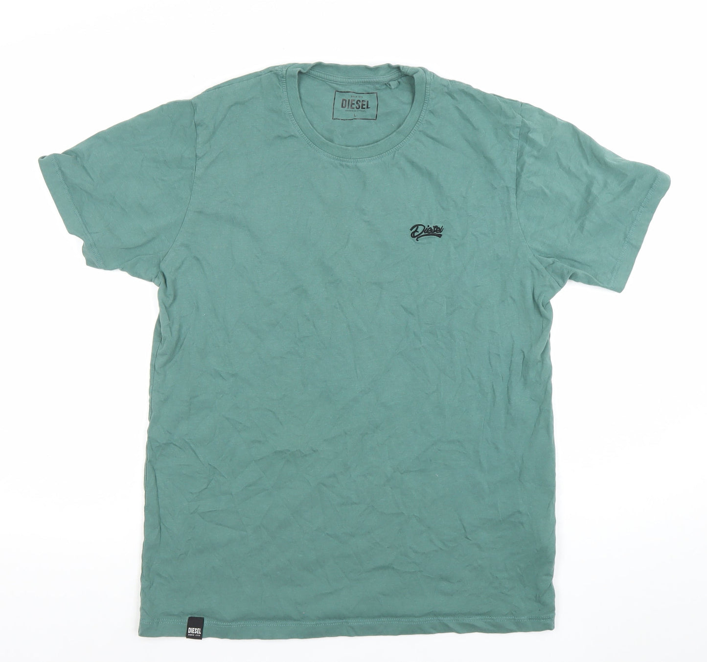 Mens UK Size L Diesel Green  T-Shirt