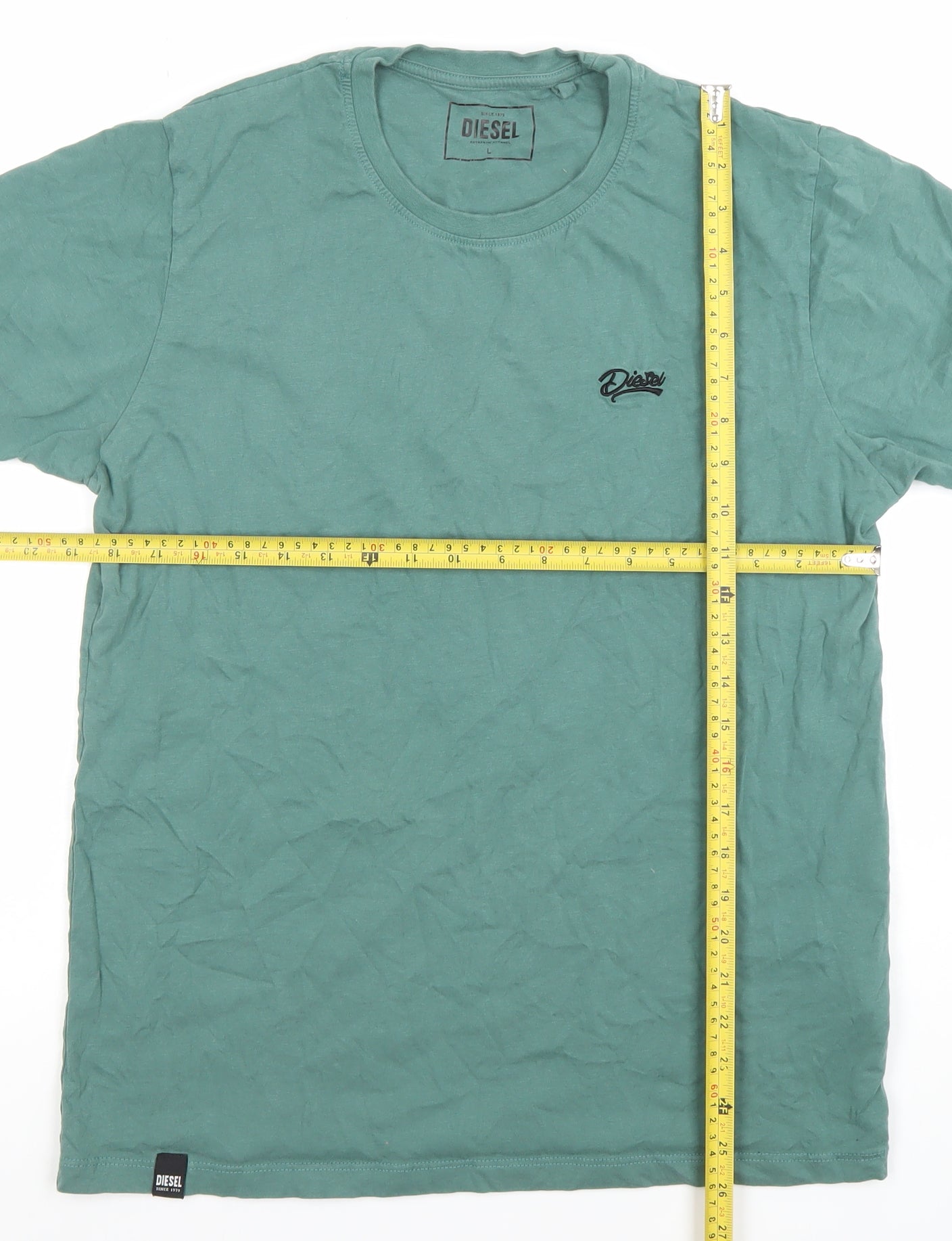 Mens UK Size L Diesel Green  T-Shirt