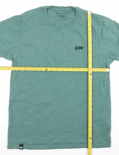 Mens UK Size L Diesel Green  T-Shirt