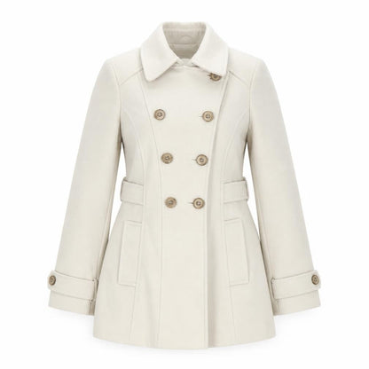 Womens UK Size 12 Dunnes Ivory Pea Coat