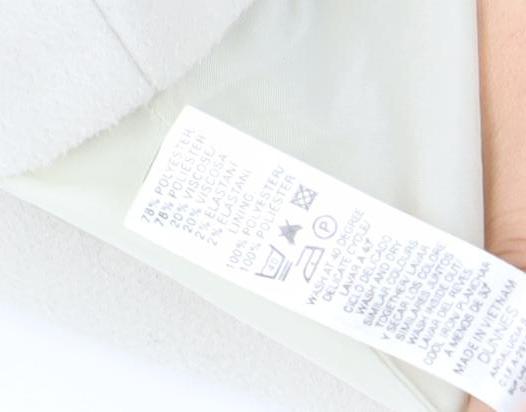 Dunnes Women’s Ivory Pea Coat Size 12 Mid-Length Classic Style