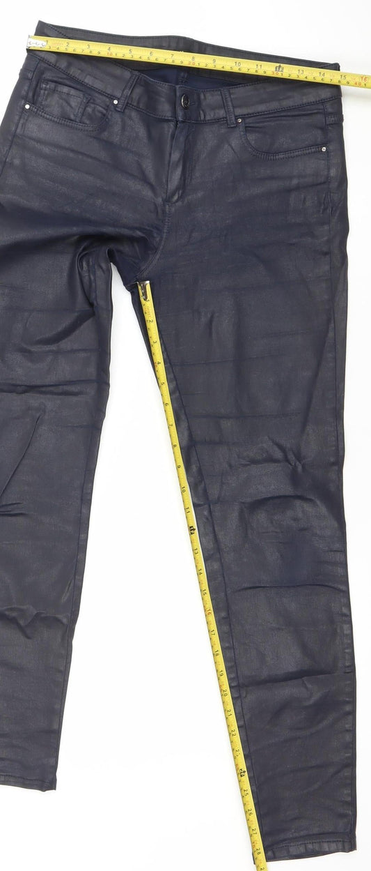 Massimo Dutti Women's Blue Skinny Jeans Size 12 Slim Fit