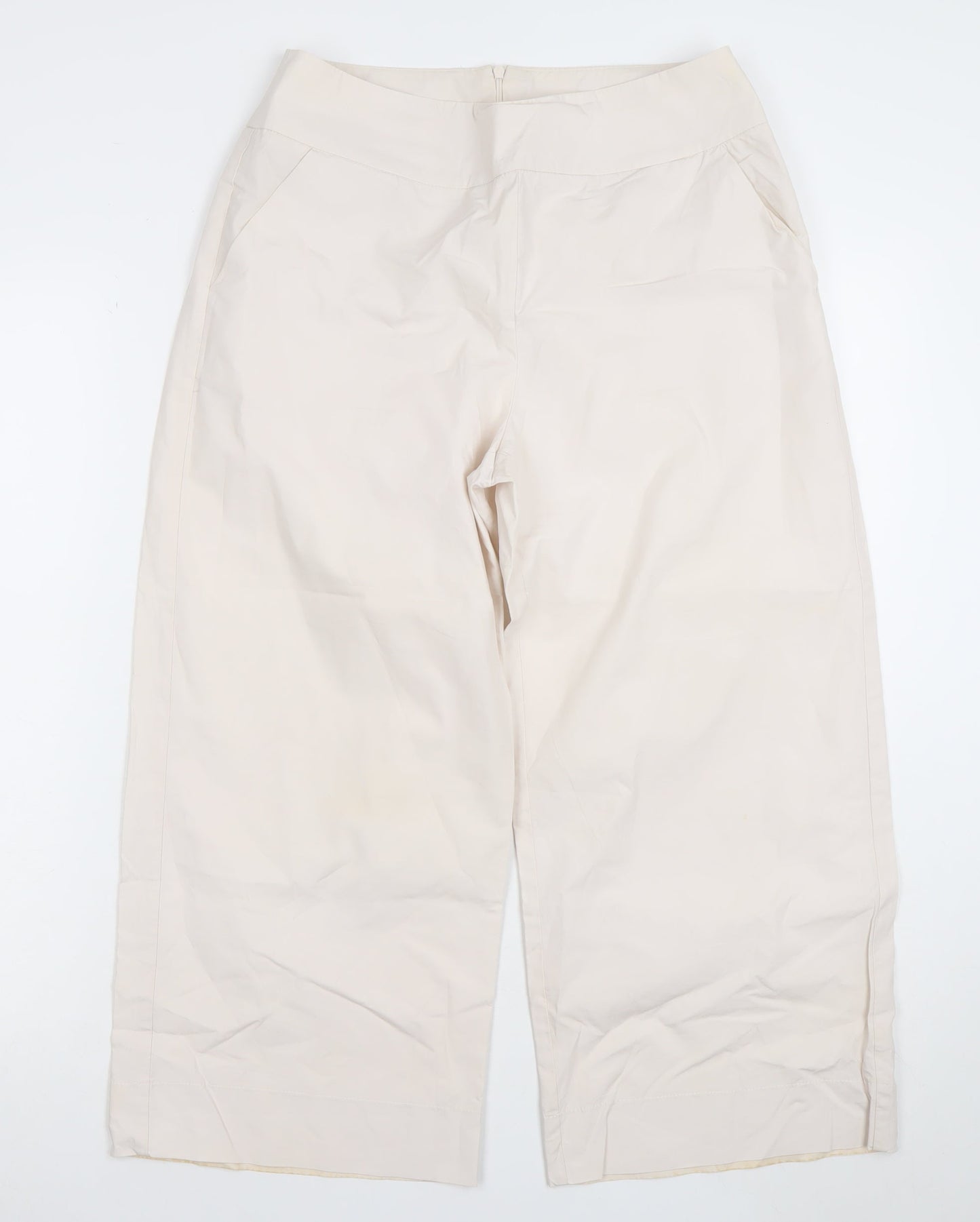 Womens UK Size 8 Peruzzi Regular Fit Casual Travel Business Beige Trousers