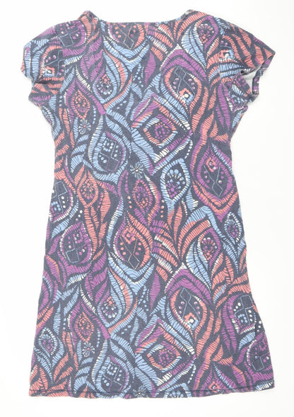 Matalan Women’s Multicoloured Size 14 V-Neck Shift Dress