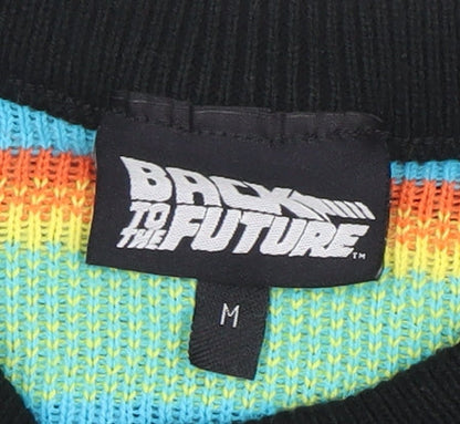 Back to the Future Men's Black M Graphic Knit Jumper