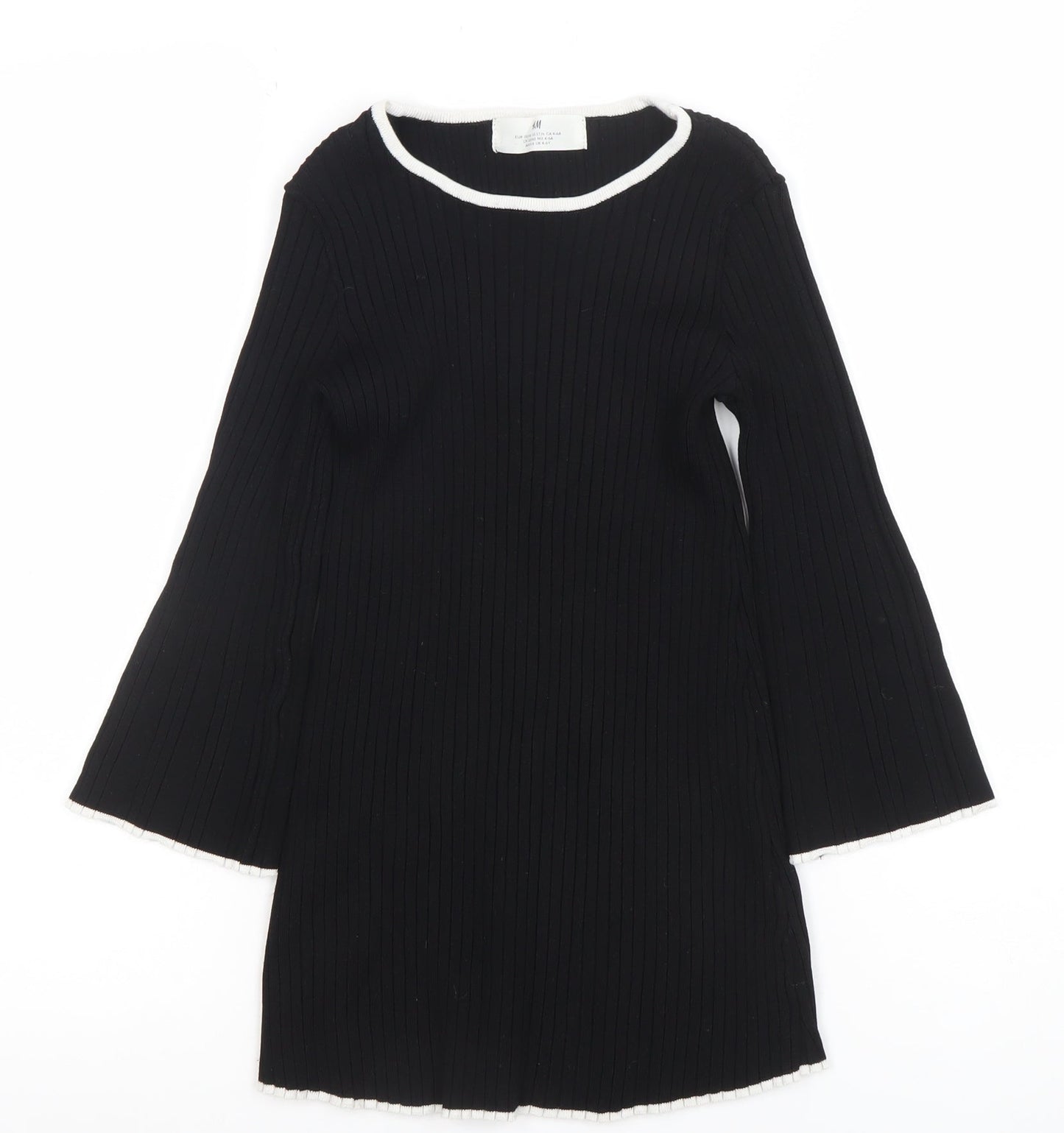 Womens UK Size 6 H&M Black Basic T-Shirt
