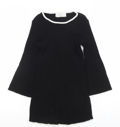 Womens UK Size 6 H&M Black Basic T-Shirt
