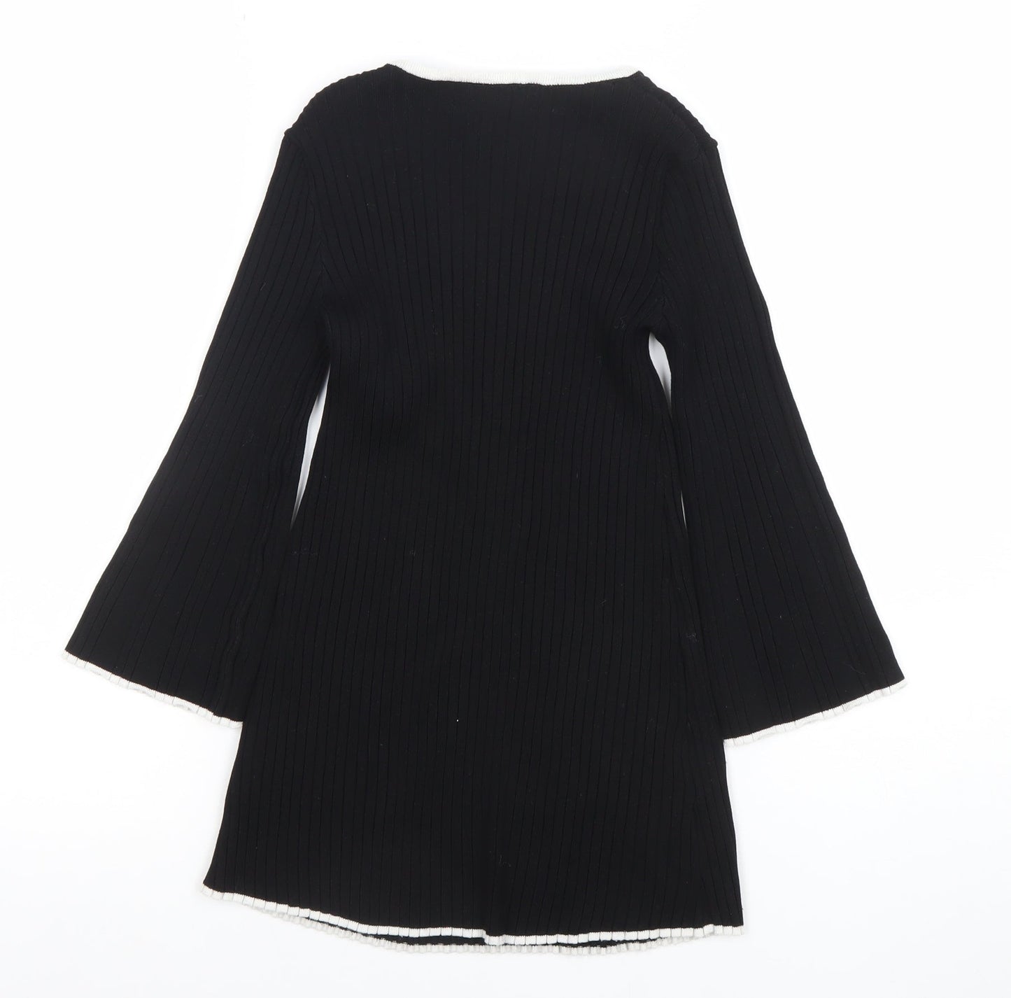 Womens UK Size 6 H&M Black Basic T-Shirt