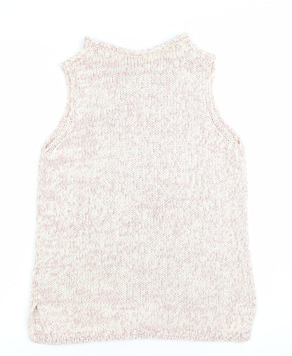 Womens UK Size S Marks and Spencer Pink Vest Jumper