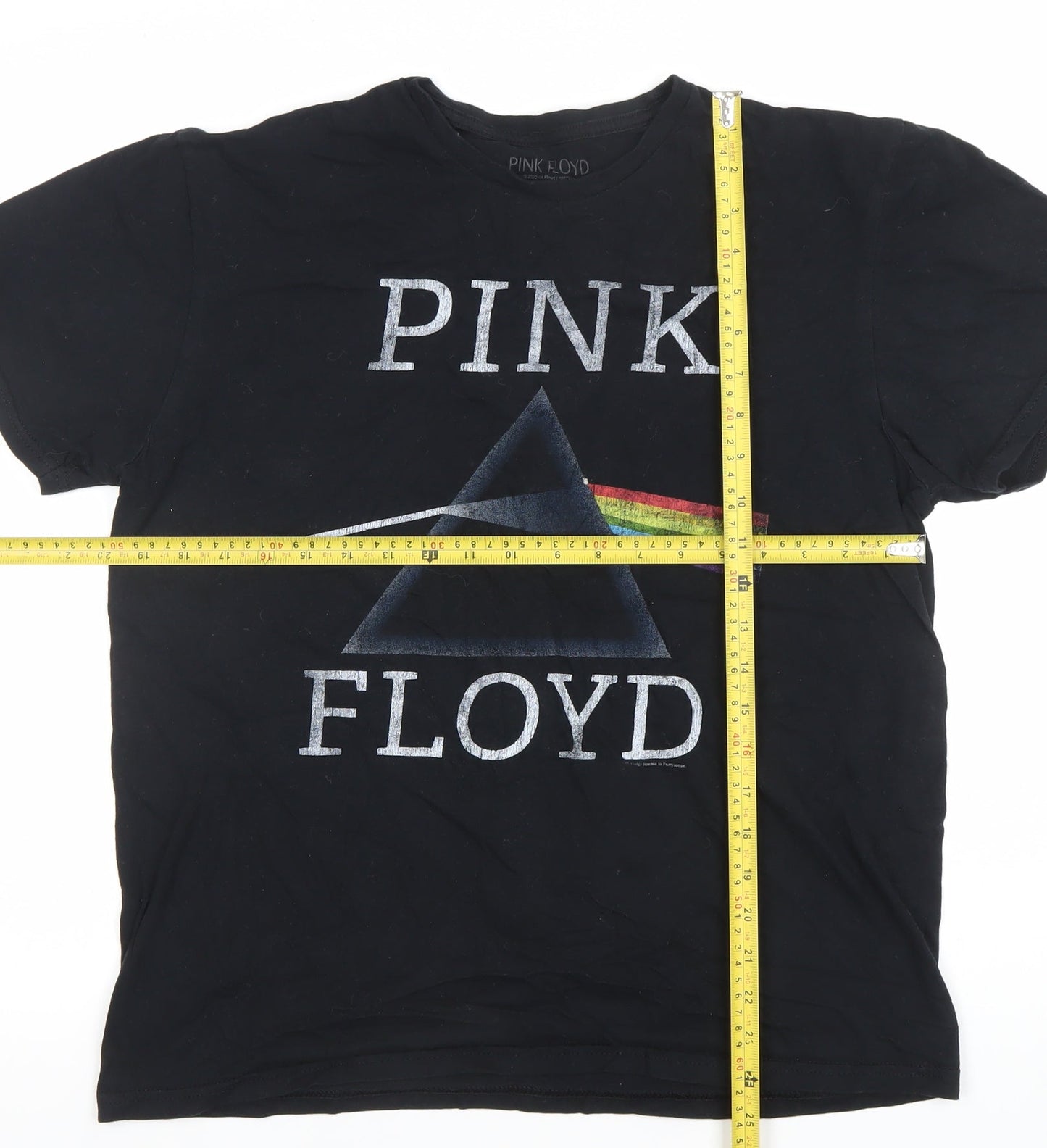 Pink Floyd Men's Black Large Band Graphic Cotton T-Shirt