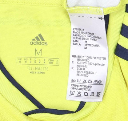 Adidas Men’s Yellow Colombia Football Jersey T-Shirt M Athletic Fit