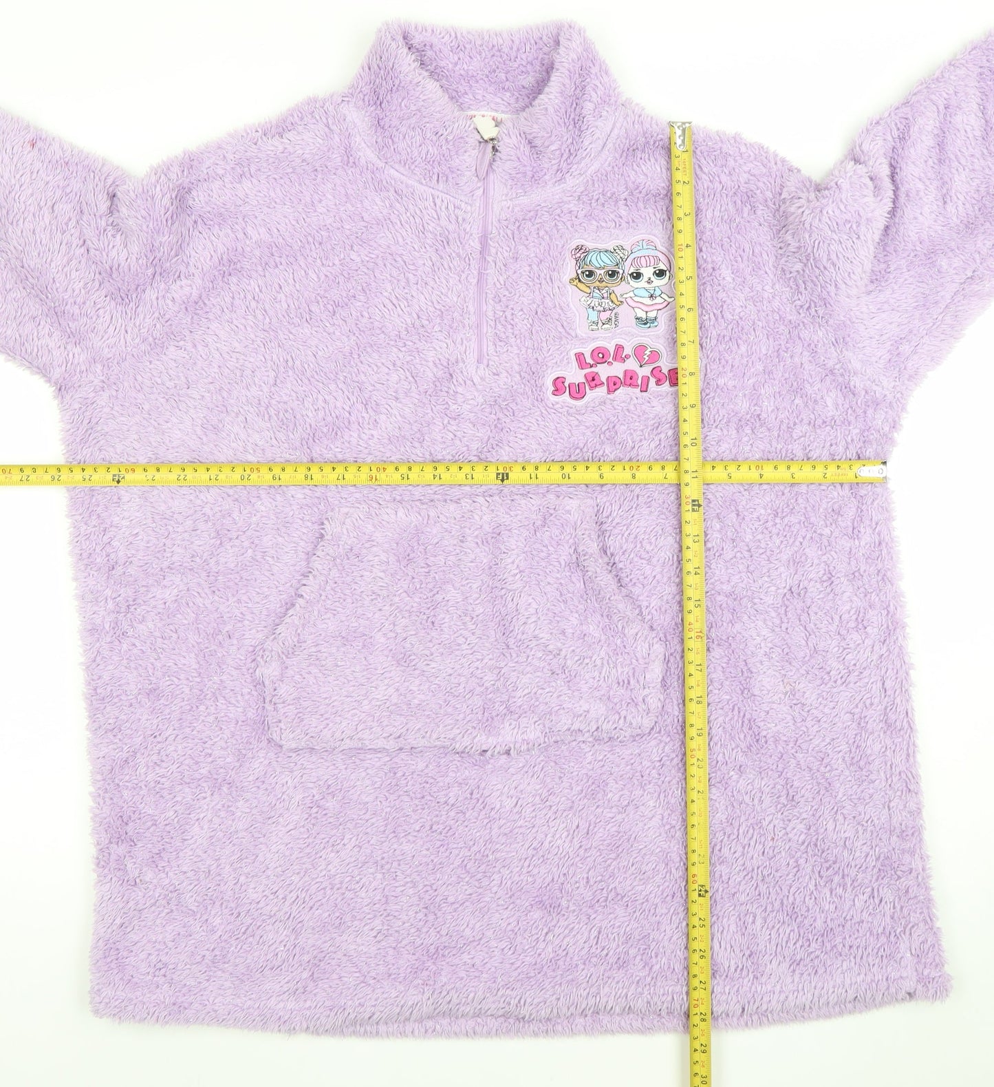 LOL Surprise Girls Purple Fleece Hooded Lounge Gown 9-12 Years