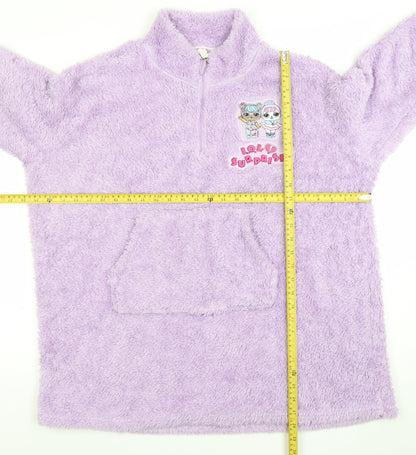 LOL Surprise Girls Purple Fleece Hooded Lounge Gown 9-12 Years