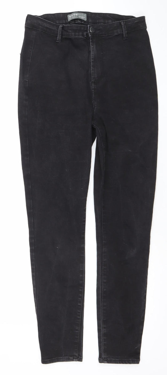 Primark Women’s Black Skinny Denim Jeans Size 14 Mid Rise Stretch