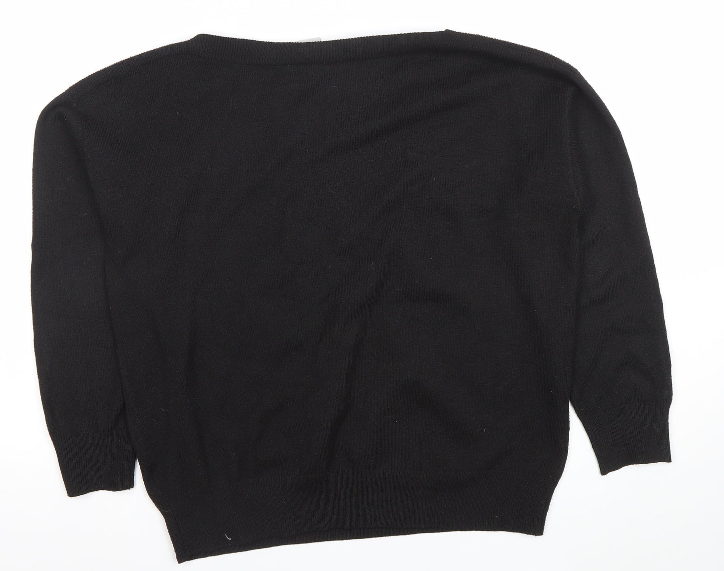 Womens UK Size L ICHI Black Pullover Jumper
