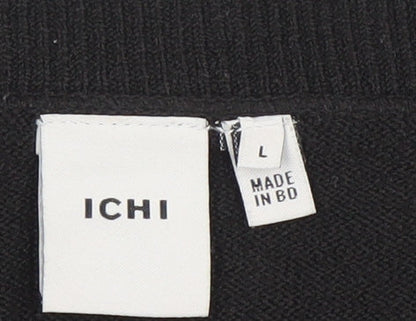 Womens UK Size L ICHI Black Pullover Jumper