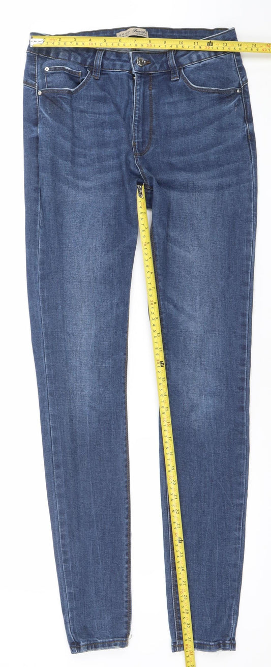 Denim & Co. Womens Blue Size 14 Skinny Slim Fit Stretch Jeans