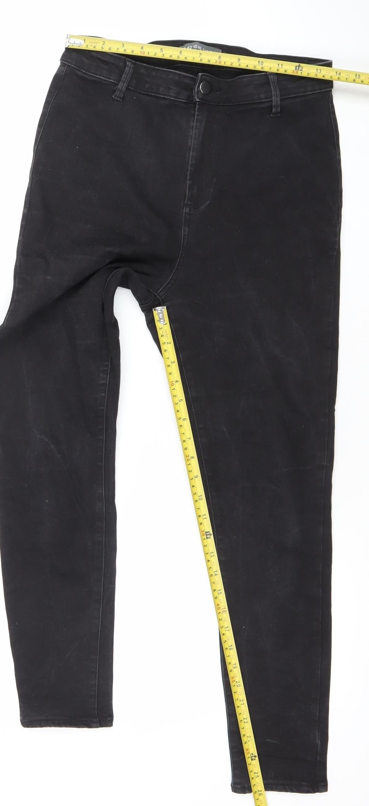 Primark Denim Co Women Black Size 14 Skinny Jeans Cotton Blend