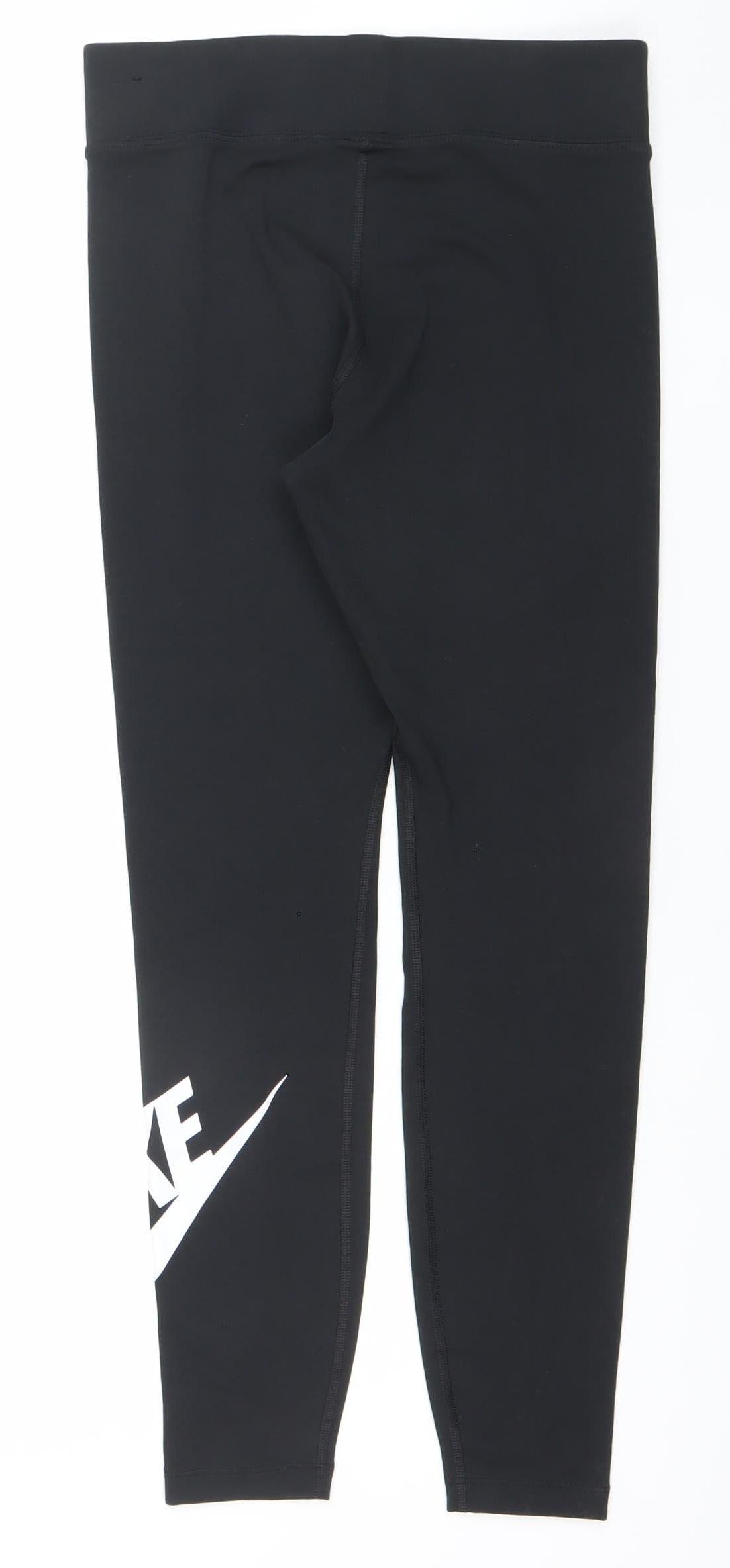 Nike Womens Black Slim Fit Stretch Sports Leggings Size M