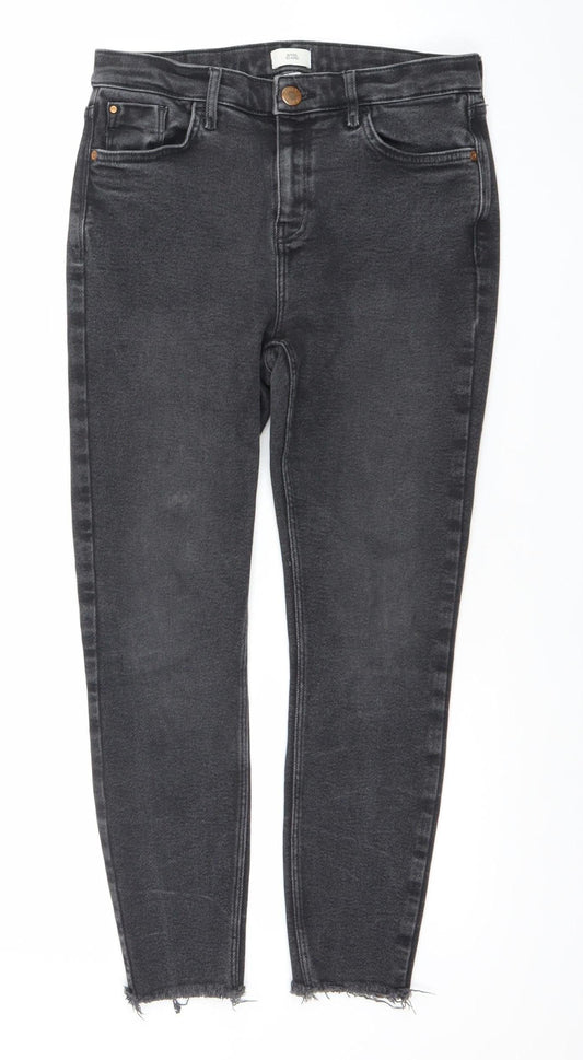 River Island Women's Black Skinny Stretch Jeans Size 14