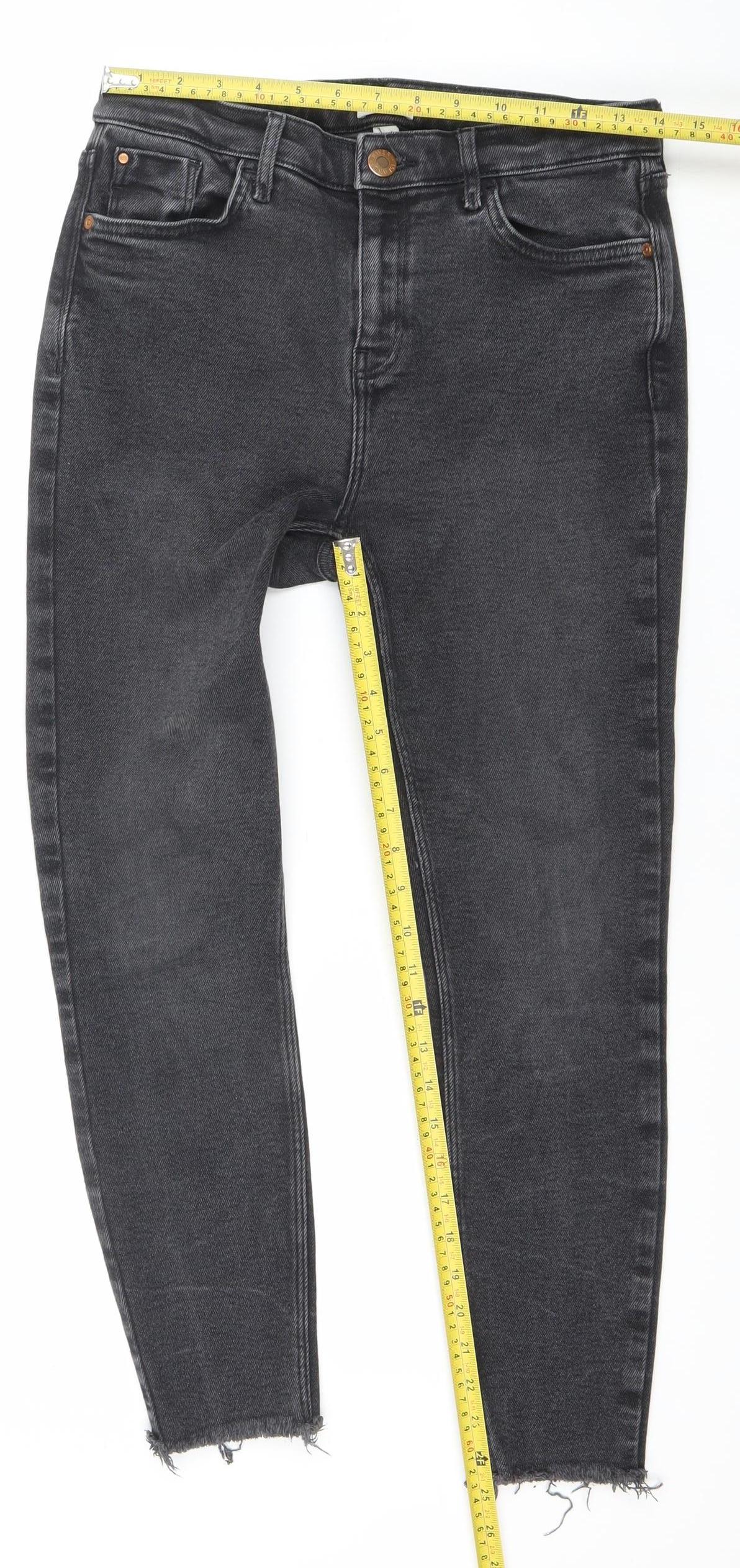 River Island Women's Black Skinny Stretch Jeans Size 14