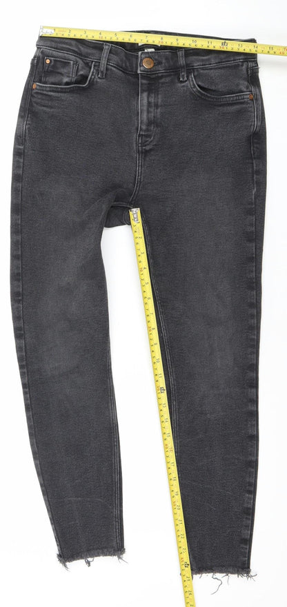 River Island Women's Black Skinny Stretch Jeans Size 14
