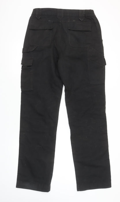 Result Work-Guard Men's Black Cargo Work Trousers Size S 32in Regular