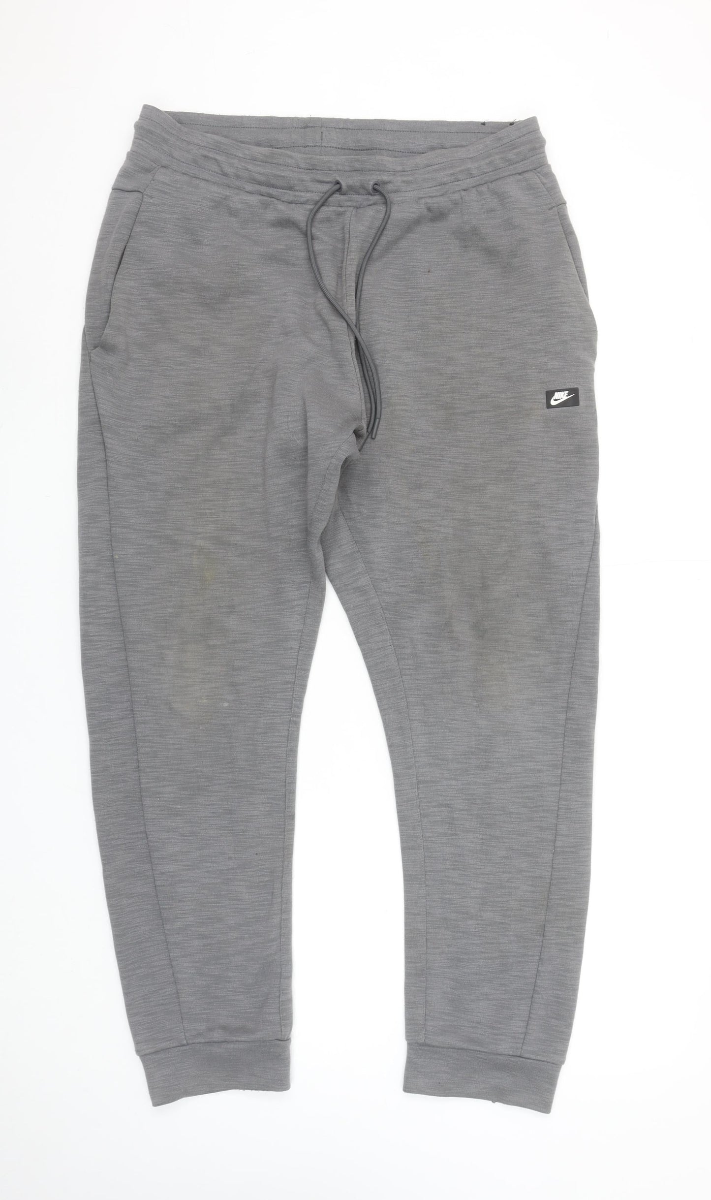 Nike Men's Grey Jogger Trousers XL Cotton Blend Casual