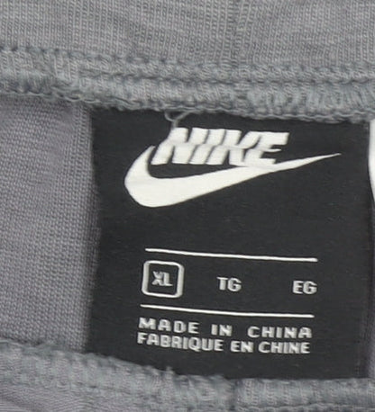 Nike Men's Grey Jogger Trousers XL Cotton Blend Casual