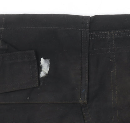 Fristads Kansas Men's Black Cargo Work Trousers Size 36 Tall Polyester Cotton