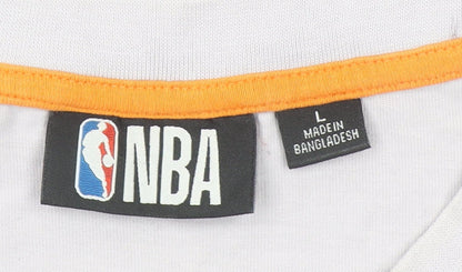 NBA Men’s White Phoenix Suns Graphic Sports T-Shirt Size L