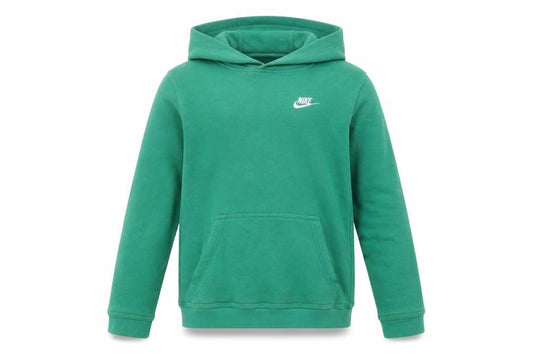 Front view of Nike boys’ green pullover hoodie xl 158-170cm cotton blend kangaroo pocket