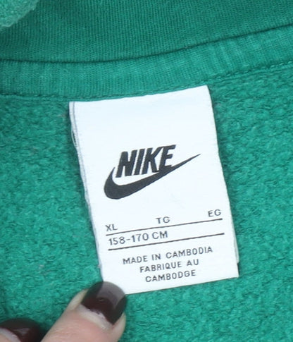 Boys UK Size XL Nike Green Pullover Hoodie