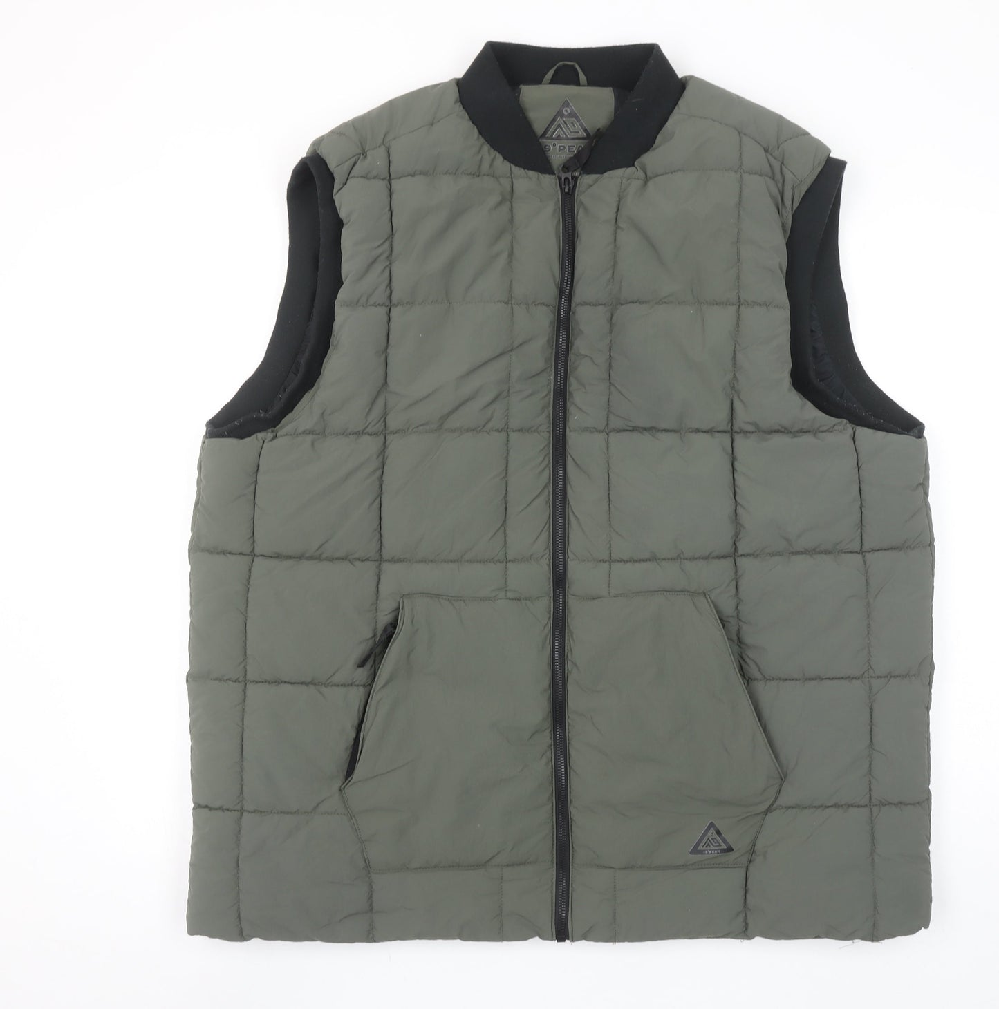 -9° Peak Men's Green 2XL Quilted Bodywarmer Waistcoat Outdoor Casual