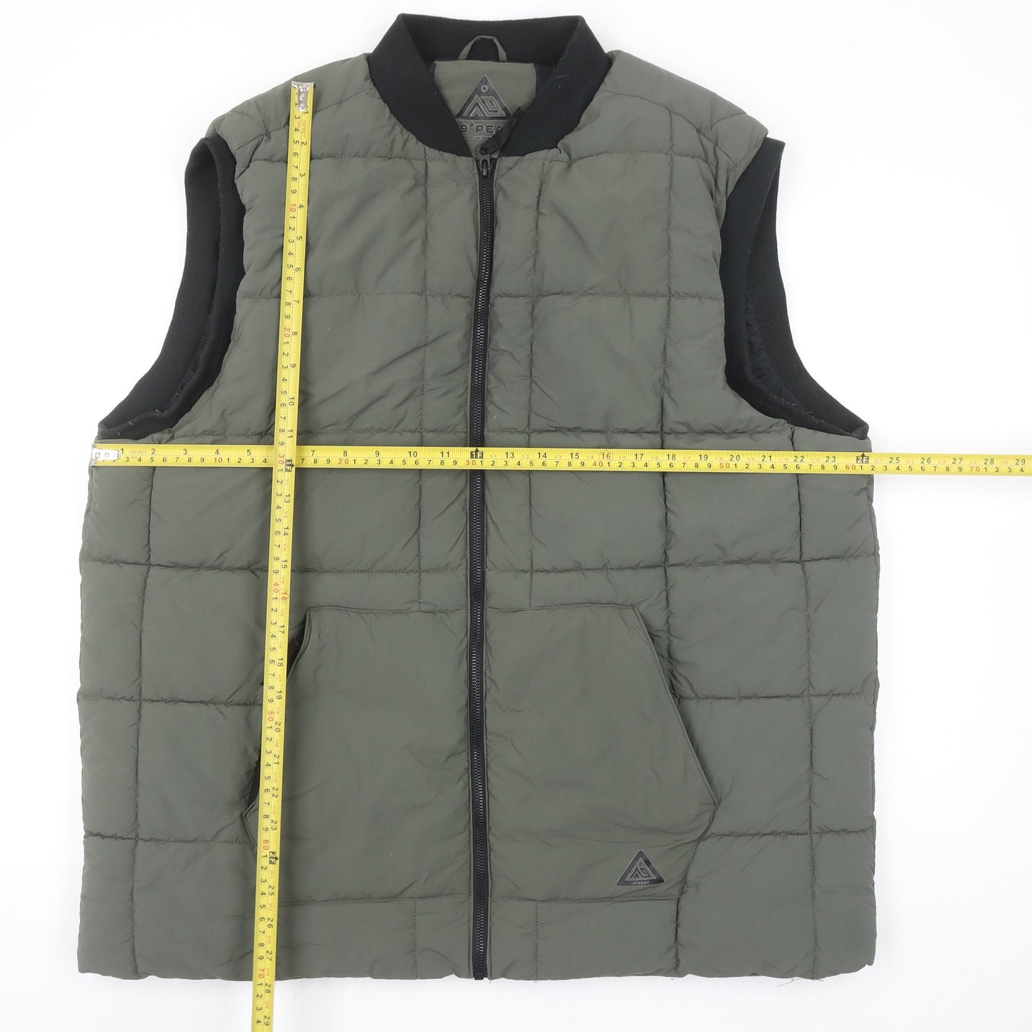 -9° Peak Men's Green 2XL Quilted Bodywarmer Waistcoat Outdoor Casual