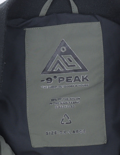 -9° Peak Men's Green 2XL Quilted Bodywarmer Waistcoat Outdoor Casual