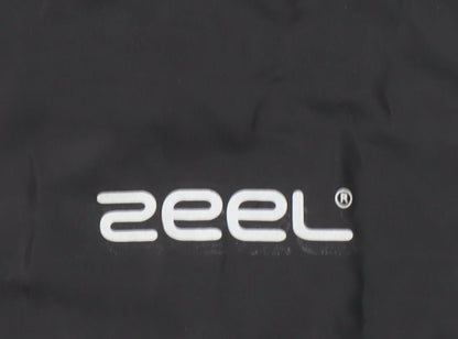 Zeel Mens Black XL Waterproof Hooded Rain Coat Jacket