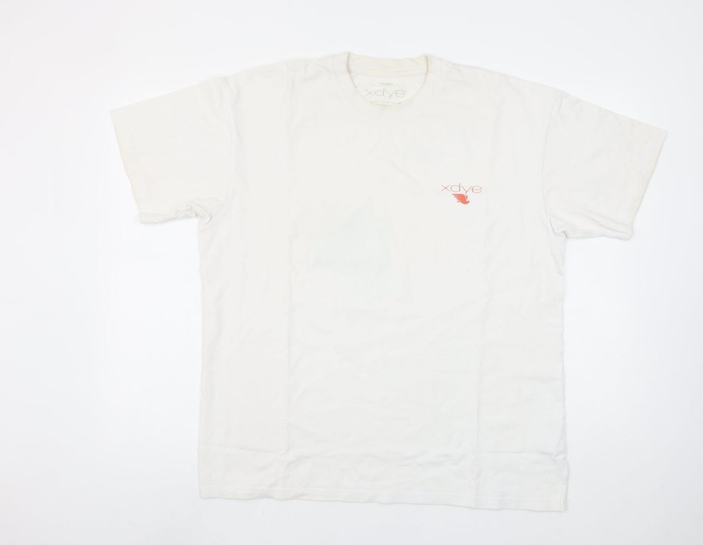 Pull&Bear XDYE White Graphic Print Men's M T-Shirt