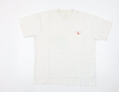 Pull&Bear XDYE White Graphic Print Men's M T-Shirt