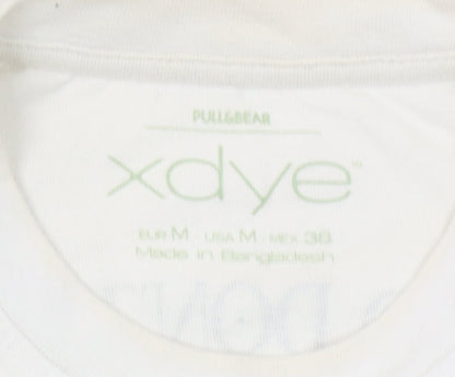 Pull&Bear XDYE White Graphic Print Men's M T-Shirt