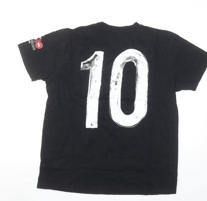 Quiksilver Men’s Black Short Sleeve Graphic Cotton T-Shirt Size S