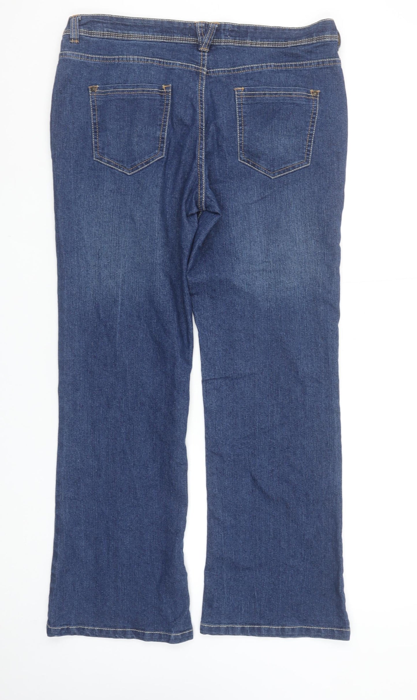 Dunnes Stores Women's Blue Bootcut Stretch Denim Jeans Size 14