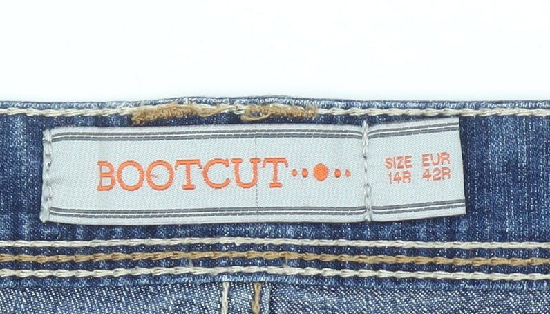 Dunnes Stores Women's Blue Bootcut Stretch Denim Jeans Size 14